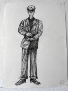 shoe seller, Bleistift 29,7 x 21 cm 