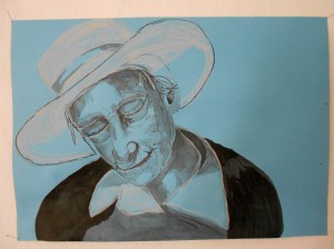 Portrait: old woman                                            