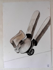 tin-opener, Pastell 85 x 60 cm