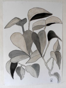leaves, Pastell 85 x 60 cm