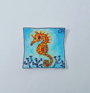 You should not drain oil into the ocean, says the seahorse !! !!               